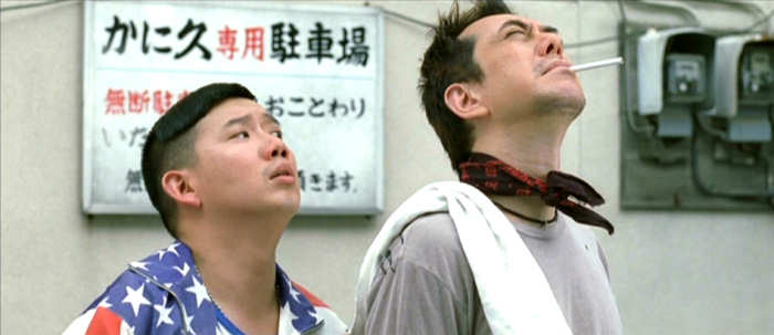 Itsuki (Chapman TO Man Chat) wonders what the heck Bunta (Anthony WONG Chau-Sang) is looking at.