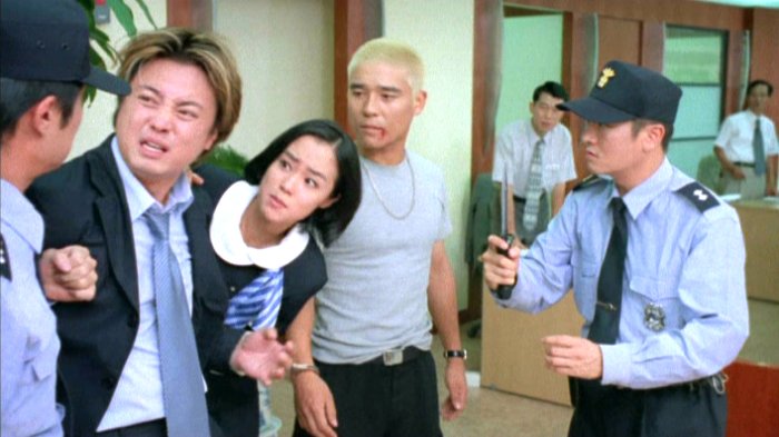The fake cops arrest Blue.