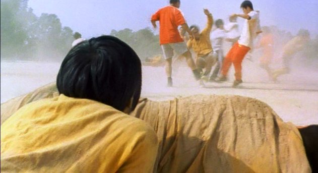 Rough soccer game.
