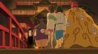 Thumbnail of Chihiro and Haku crossing the bridge.
